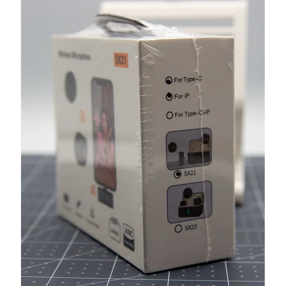 SX21 Wireless Lavalier Microphone Type-C Hi-Fi Audio ANC Noise Reduction New